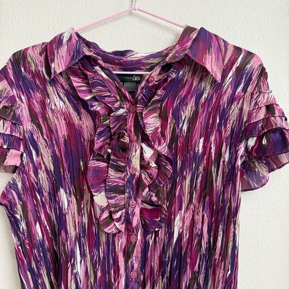 East 5th Multicolor Ruffled Blouse - Picture 3 of 5